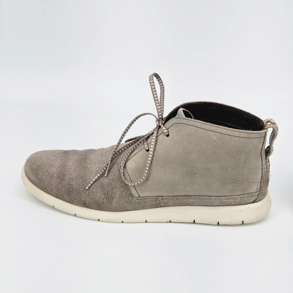 UGG Freamon Waterproof Men Chukka Ankle Boots Grey Suede Leather Gorpcore 12